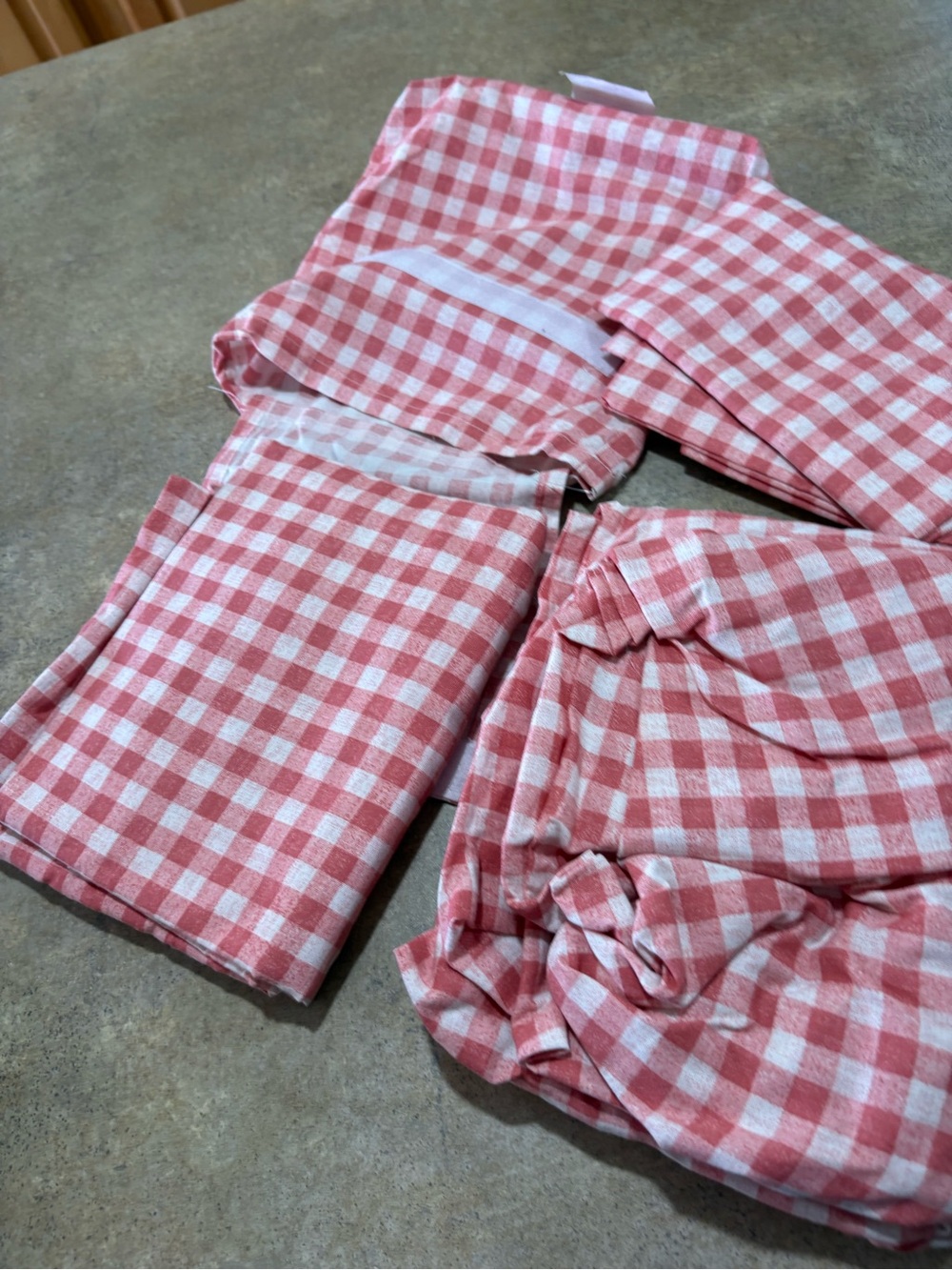 Pillowfort Gingham Rose Toddler Sheet Set 3pc 100% Cotton Cottagecore Rare Vtg